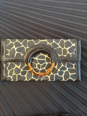 Banana Republic Giraffe Print Clutch NWT